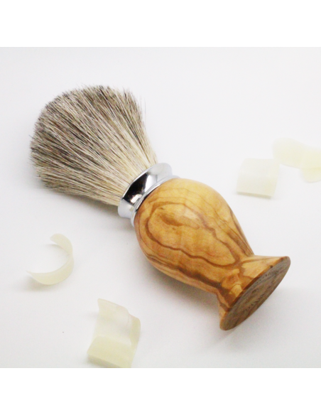 Blaireau Poils Naturels Olivier